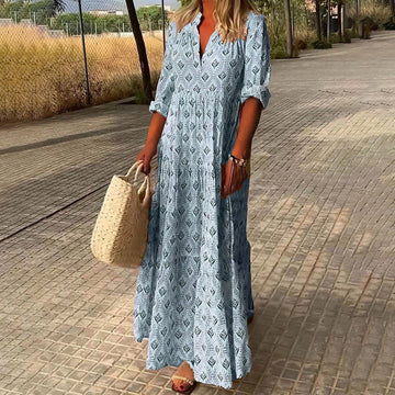ISLA – ELEGANT FLOWY BOHO MAXI DRESS