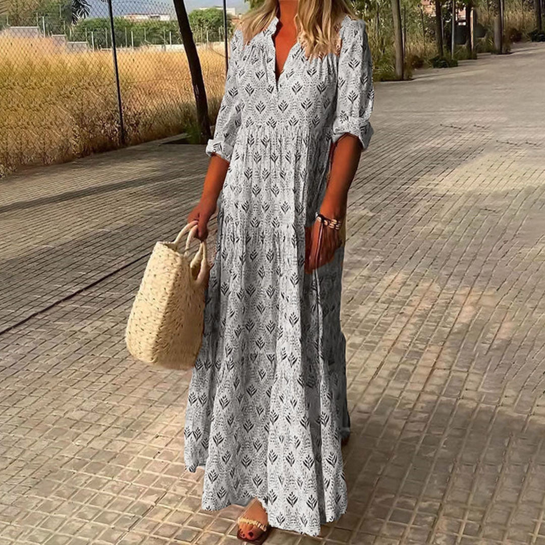 ISLA – ELEGANT FLOWY BOHO MAXI DRESS