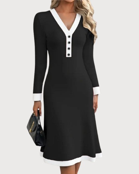 Kaylin | Elegant Long-Sleeve Dress